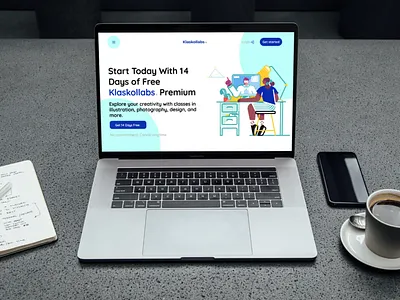 Klaskollabs Website branding flat landing page minimal ui ui ux ux web design website website design