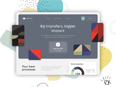 gig share branding uidesign web