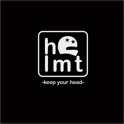 helmt app branding head helmt icon illustration logo vector