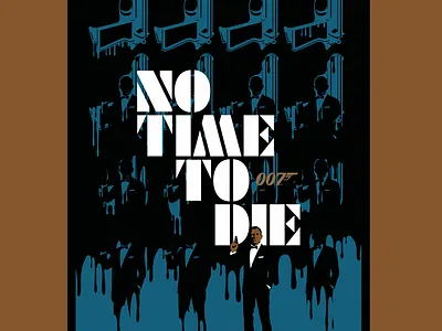 No time to die 007 bond metamorphose vector