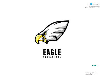 Eagle Mascot Logo animal branding corpotate design eagle icon illustration logo logo design logotype mascot vector