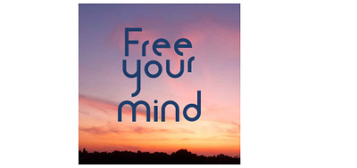 Free Your Mind font design illustration typography