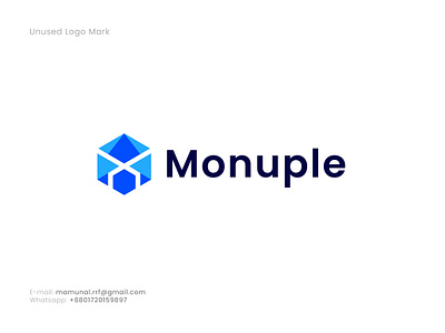 Monuple - Letter M Crypto Logo - Unused a b c d e f g h i j k l m n blockchain branding branding agency crypto ecommerce fintech gradient icon letter mark logo logo design logo designer logo icon m logo metaverse modern minimal flat nft o p q r s t u v w x y z tech