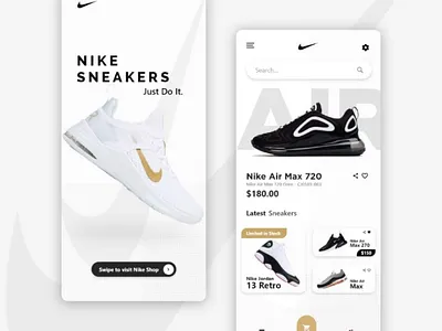 Nike App UI appdesign appui design dribbble graphic graphicdesign job logo type typography ui ui design ui ux uidesign uiux uiuxdesign ux ux design uxdesign work