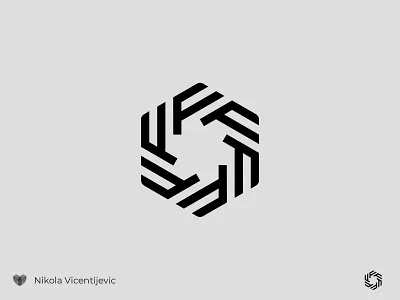 F cog beauty logo black and white cog logo design f cog f logo icon logo minimalist minimalist logo symbol