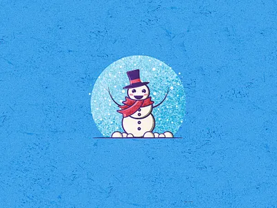 Snowman character christmas design holiday ice illustration illustration texture snow srabon arafat texure vector vector art vector illustration vintage design