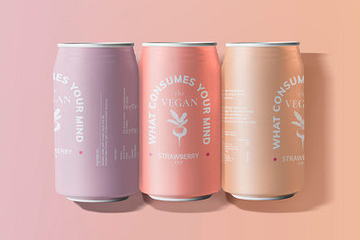 Beverage Can Mockup | Pastel Aesthetic Product PSD aesthetic beverage mockup brand and identity branding can mockup design digital art editable graphic graphic design logo mockup packaging design pastel peach color photoshop pink product mockup psd soda can