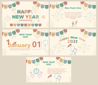 Happy New Year Presentation happy new year illustration new year new year party new years eve powerpoint