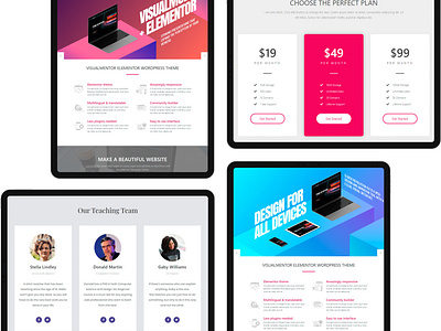 Tablets Responsive View - VisualMentor WordPress Theme design elementor elementor plugins elementor templates page builder plugins responsive responsive design site builder slider slider design template theme web design web development widgets wordpress wordpress design wordpress development wordpress theme