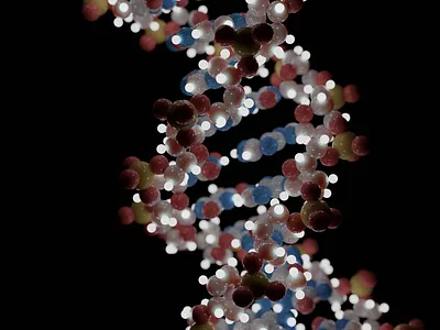 DNA Strand atomic biology chemistry gene medicine science
