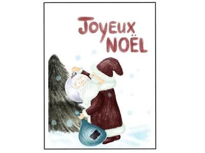 Christmas card book bookillustration card design design illustration procreate typography