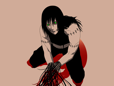 Practice (Kakuzu from Naruto) akatsuki fanart illustration kakuzu naruto vector