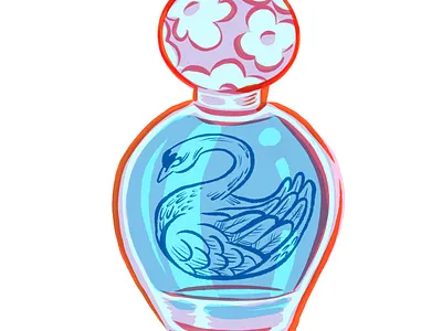 Hidden Anatomy: Perfume Swan art characters illustration marcjacobs object