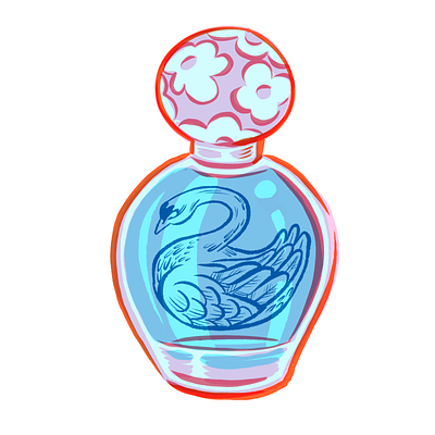 Hidden Anatomy: Perfume Swan art characters illustration marcjacobs object