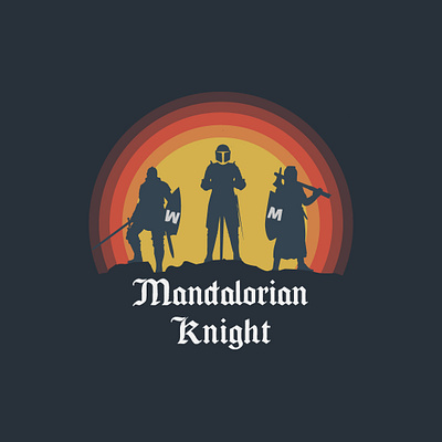 Mandalorian Knight adobe art artwork branding design design art designs flat icon illustration illustrator knight logo mandalorian minimal silhouette simple simpledesign styleart vector