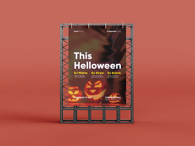 Halloween Costume Party Flyer Template Design design illustration latest psd psd mockup