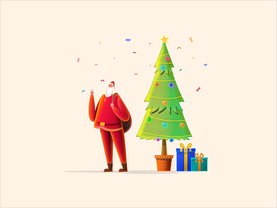 Merry Christmas art cartoon character design illustration merry xmas merrychristmas santa santa claus santa clause vector