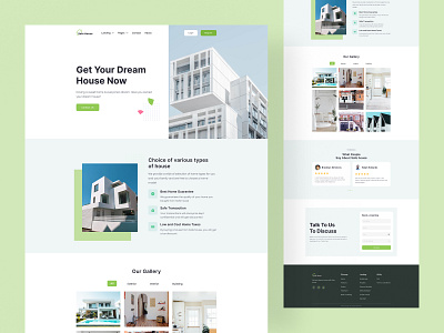Safe House - Real Estate Landing Page 2022 apartement architecture building clean creative home house landing page landing page design minimal properties property real estate real estate agency real estate landing residence trendy typography uiux