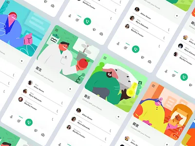 Illustration illustration flat app