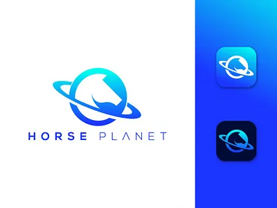 Horse Planet clever clever logo cleverlogo fiverr fiverr design fiverr.com fiverrgigs gradient gradient design gradient logo horse lion lions minimal minimalist logo modern modern design planet sky
