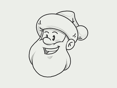 Santa Sketch animal cartoon cute happy illustration kids logo love mascot merrychristmas santaclaus sticker