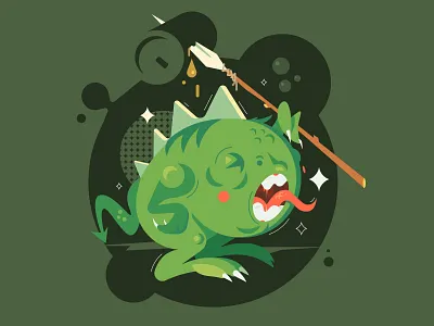 Astrologers have announced a week of hedonism 2d art charachter design characters flat game design heroes 3 illustration sticker troglodyte vector