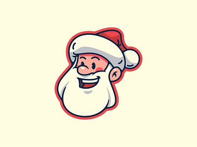 Santa sticker illustration animal cartoon christmas christmas eve cute december fun gift happy illustration kids logo love mascot merrychristmas santa santaclaus smile snow snowman