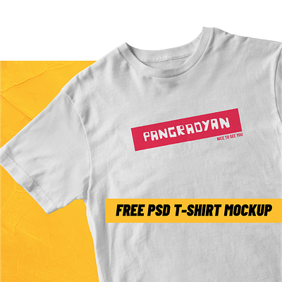 T-shirt Free PSD Mockup branding free freebie mockup poster print psd psd mockup t shirt