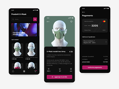 U-mask • shop concept app concept covid 19 design e commerce interface ios mask mobile payment shop shop detail ui ux