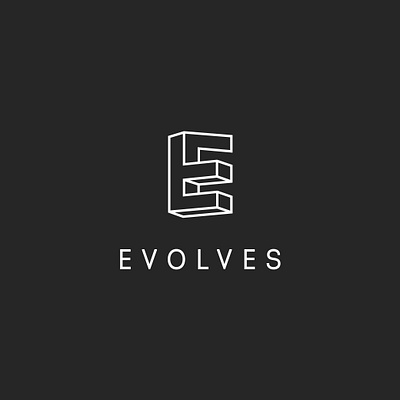 Outline E logo design illusion of form brand design branding e logo evolves illusion logo logo a day logo design concept logo designer logotype logotype design minimalism outline design outline e tattoo design vector logo