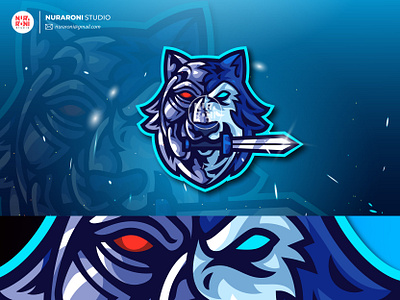 Wolf Cyborg Mascot Logo adobe illustrator badge cartoon cartoon character character esport esport team esportlogo game online gamers gaming logo logo maker logo master mascot mascot design mascot logo twitch vector youtube