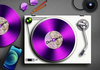 The Modern Gramophone electronic gadgets gramophone graphic design modern vector vinyl record