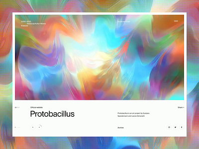 PROTOBACILLUS abstract animation art graphic design minimal motion graphics picture ui