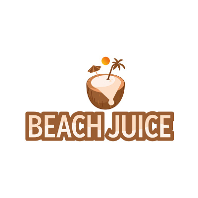 Juice or Smoothie Company || 047 beach branding dailylogo flat graphic design icon juice logo logo logodesign minimal modern design typography vector