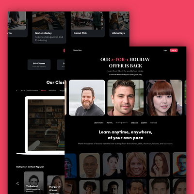 Redesign MasterClass - Desktop Version (Unofficial)