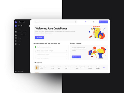 Web Design QoQer Dashboard banner banner design design ui ui design ux web design website website design