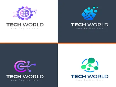 Tech logo design fiverr graphic design designer logo logo design tech logo technology technology logo