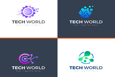 Tech logo design fiverr graphic design designer logo logo design tech logo technology technology logo