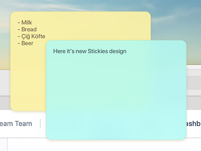 Stickies Big Sur app bigsur desktop desktop app mac macos macosx stickies ui