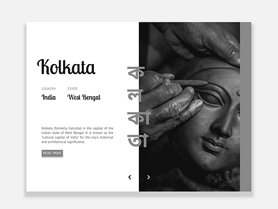 Kolkata - Where time stands still color creative creative design illustration illustration art illustration design india kolkata landing page landing page concept landing page design landing page illustration landing page ui minimalistic minimum ui ux web design website design world