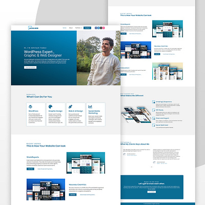 Akhilweb branding portfolio website ui webdesign website wordpress