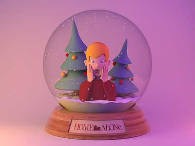 Home Alone 30th Anniversary 3d arnoldrender c4d character design christmas2020 christmasmood christmasmovie cinema 4d dribbble dribbbleshot homealone lighting maxon render snowglobe snowgloberender