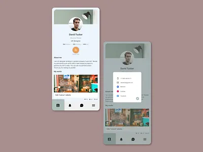 User Profile app dailyui design illustration ui