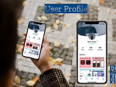 User Profile UI Design #DailyUI app artwork dailyui dailyui 006 dailyuichallenge design designer designer app portfolio profile profile page ui challenge ui design uidesign uiux user experience user profile userinterface work