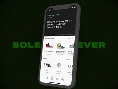 Sole Retriever Mobile ios mobile mobile app design react native sneakers