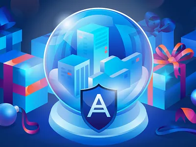 Snowball adobe illustrator christmas data protection illustration presents safety snowball software vector