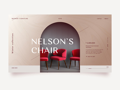 Furniture boutique 3 boutique chair concept design furniture design red shop store ui uidesign webdesign