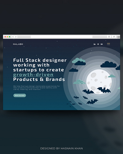 HALASH | WEB DESIGN COMPANY | COMING SOON agency landing page branding design designer homepage landingpage pakistan ui web website
