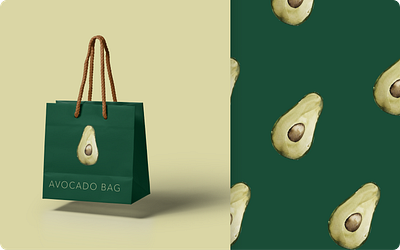 avocado bag illustration branding design drawing illustration illustration packaging logo watercolor watercolor art