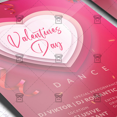 Valentines Day Dance - Flyer PSD Template celebration of love love party love party flyer romantic flyer speed date speed dating valentine flyer valentines day valentines day celebration valentines party